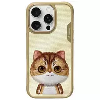 Nimmy Big Eyed Pet 2.0 Cat Case, Apple iPhone 16 Pro Max 6.9 inch, Khaki