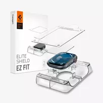 Spigen Elite Shield EZ Fit 2-Pack Hybrid Glass Screen Protector, skirta Apple Watch 10 (46 mm), skaidri