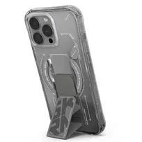 SKINARMA Helio Dėklas, skirtas iPhone 16 Pro Max 6.9 colio, magnetinis įkrovimas + rankenos stovas, Titanium
