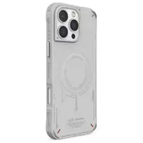 SKINARMA Mecha Dėklas, skirtas iPhone 16 Pro Max 6,9 colio, Magnetinis Įkrovimas, Šviesiai Pilka