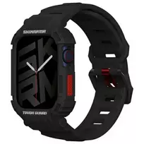 SKINARMA Mecha 2-in-1 Strap and Case for Apple Watch 45/44mm Black
