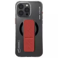 Skinarma Axon Dėklas, skirtas iPhone 16 Pro Max 6,9 colio, su magnetiniu įkrovimu, rankena ir stovu, juodas