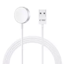 TECH-PROTECT ULTRABOOST Magnetic Charging Cable 120cm Apple Watch White