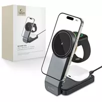 TECH-PROTECT QI15W-A28 3IN1 Magnetic MagSafe Wireless Charger Black