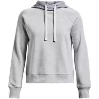 Under Armour moteriškas Rival Fleece Colourblock gobtuvas Mod Gray/White