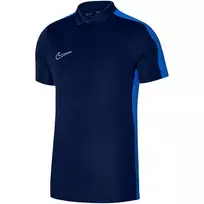 Nike Dri-FIT Academy 23 vaikiški marškinėliai polo trumpomis rankovėmis, tamsiai mėlyni, dydis S