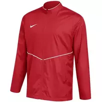 Nike Park 26 Rain vyrų futbolo striukė raudona XL - atspari vandeniui, su gobtuvu, pilnu užtrauktuku