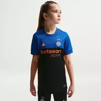 Nike Inter Milan 2026 Stadium SE vaikiški futbolo marškinėliai - juoda/mėlyna, dydis L