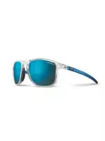 Julbo Compass Blue slidinėjimo akiniai - sferinis polikarbonato lęšis, Spectron 3 Brown Flash, 3 kategorija, OTG, suderinami su šalmu