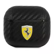 Ferrari FESA3CABK AirPods 3 dėklas On Track PU anglies juodos spalvos
