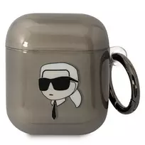 Karl Lagerfeld KLA2HNIKTCK AirPods 1/2 dėklas juodas Karl's Head