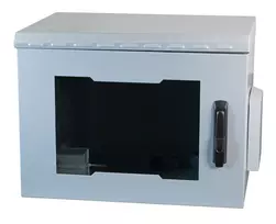 EFB Elektronik 691716IP55.2G 16U 600x600mm sieninis tinklo spintas IP55 su stiklo durimis, šviesiai pilka RAL7035