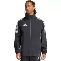 adidas Tiro 24 Rain vyriška futbolo lietaus striukė juoda/balta XL