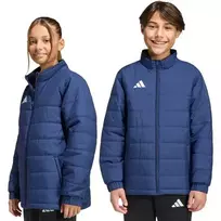 adidas Entrada 26 Light vaikų treniruočių švarkas, unisex, šviesiai mėlynas, 152 cm
