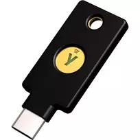 YubiKey 5C NFC saugos raktas - juodas/auksinis