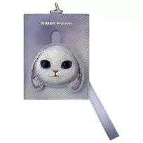 Nimmy Big Eyed Pet 2.0 Rabbit kortelių laikiklis piniginė, violetinė