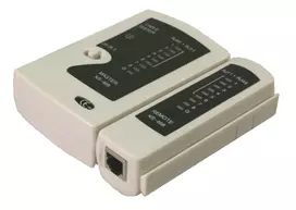 DSIT tinklo kabelių testeris RJ11 RJ12 RJ45 ISDN Cat5 Cat5e Cat6 Cat6a UTP STP su LED indikacija