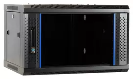 DSIT DS6404-F 4U sieninis serverio kabinetas su stiklo durimis, neišardytas, 600 x 450 mm