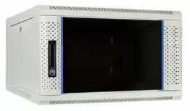 DSIT DS6604W 6U sieninis serverio spintelis su stiklo durimis, baltas, 600x450x320 mm