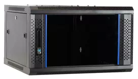 DSIT DS6604-F 6U sieninis serverio spintelis su stiklo durimis, 600x450x320 mm, juodas