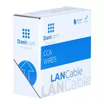 DSIT CAT5e U/UTP 50m CCA tinklo kabelis ant ritės, pilkas (DC-UTP5CCA50-GRY)