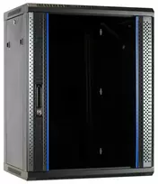 DSIT DS6615 15U sieninis serverių spintas su stiklo durimis, 600x600x770 mm, juodas