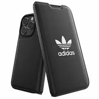 Adidas Originals Basic Booklet dėklas, skirtas iPhone 14 Pro, juodas ir baltas