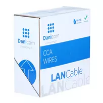 DSIT CAT6 S/FTP 50m laidas ant ritės, pilkas, CCA (DC-SFTP6CCA50-GRY)