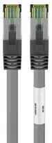 DSIT RJ45 tinklo kabelis S/FTP PiMF CAT 8, pilkas, 0,25 m