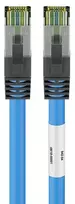 DSIT CAT 8 S/FTP PiMF tinklo jungiamasis kabelis RJ45 kištukas į RJ45 kištuką mėlynas 2m