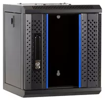 DSIT DS10-3304 10 colių 4U sieninis serverio spintos korpusas su stiklo durimis, 312x310x264 mm, juodas