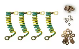 DSIT DS-Earthset įžeminimo rinkinys palydovinėms antenoms – 10 m varinė įžeminimo linija, cinkuoto plieno stiebo spaustuvas, atitinka DIN VDE