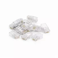 DSIT CAT5e UTP RJ45 kištukas kietai ir vytai laidai, 10 vnt.