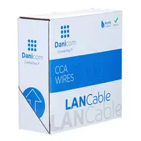 DSIT CAT5e lauko tinklo kabelis F/UTP AWG 24/1 vientisas laidininkas 100 metrų juodas