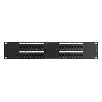 DSIT 19 inch Cat6 UTP 32 prievadų skydelis 2U juodas