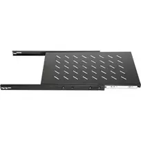 DSIT DS-UH80 1U ištraukiama stelažo lentyna, 18 kg apkrova, 640 mm gylis, juoda
