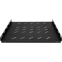 DSIT Heavy-Duty fiksuota lentyna 1000 mm gylio serverių spintoms - 1U - 100 kg keliamoji galia - juoda (DS-SFH100)