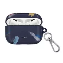 UNIQ Coehl Reverie AirPods Pro dėklas - Prūsijos mėlynos spalvos gėlių rašto apsauginis dangtelis