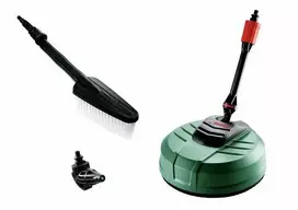 Bosch Home and Car Cleaning Kit, skirtas Aquatak slėginiams plautuvams – minkštas šepetys, 90° antgalis, 6m prailginimo žarna