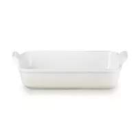 Le Creuset Rectangular Heritage Stoneware 32x24cm / 4L white