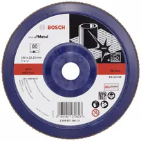 Bosch X571 Best for Metal 180 mm, P40, cirkonio oksido aliuminio, 22,23 mm kiaurymės sklendės diskas 2608607344