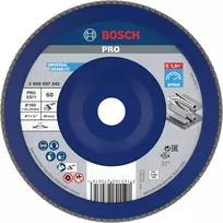 Bosch X571 Best for Metal sklendės diskas, 180 mm skersmuo, 22,33 mm kiaurymė, cirkonio aliuminio oksidas, K40 grūdėtumas, kūginis Type 29, skirtas plienui ir juodiesiems metalams 2608607343