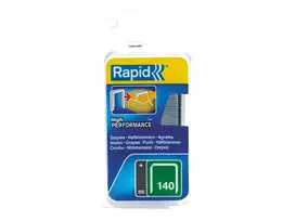 RAPID TOOLS Rapid plokščios vielos segtukai Type 140, 14 mm kojelės, cinkuotas plienas, 1250 vnt., kortelė 40109576