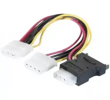 EXERTIS CONNECT SATA maitinimo adapterio kabelis, SATA į 3x Molex, 1x SATA male / 3x Molex female, SATA skirstytuvas - prijunkite iki 3 HDD prie vieno SATA maitinimo jungties (147559)