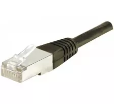 EXERTIS CONNECT Cat.6 F/UTP komutacinis kabelis, 20m, juodas, plonas snagless apsauginis dangtelis, RJ45, 1Gbps, 250 MHz 234280