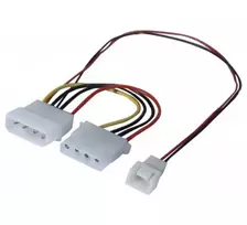 EXERTIS CONNECT Molex į 3 kontaktų ventiliatoriaus maitinimo adapterio kabelis 15cm (EXC146851)