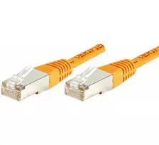 EXERTIS CONNECT CAT.6 F/UTP komutacinis kabelis, 5m, oranžinis, LSZH, plonas su apsauga nuo užkabinimo 234140