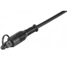 EXERTIS CONNECT skaitmeninis optinis garso kabelis TOSLINK Male to TOSLINK Male 1,8 m Fiber Optic juodas