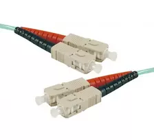 EXERTIS CONNECT OM3 SC Duplex UPC šviesolaidinis komutacinis kabelis, 50/125 µm, akvamarino spalvos, 20 m, High Density 392758