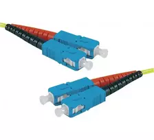 Exertis Connect HD Fiber Optic Patch Cable, OS2 Singlemode, SC Duplex to SC Duplex, UPC, geltonas, 15 m 392877